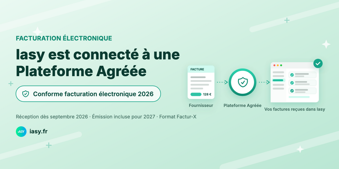 Facturation électronique : Iasy est connecté à une Plateforme Agréée