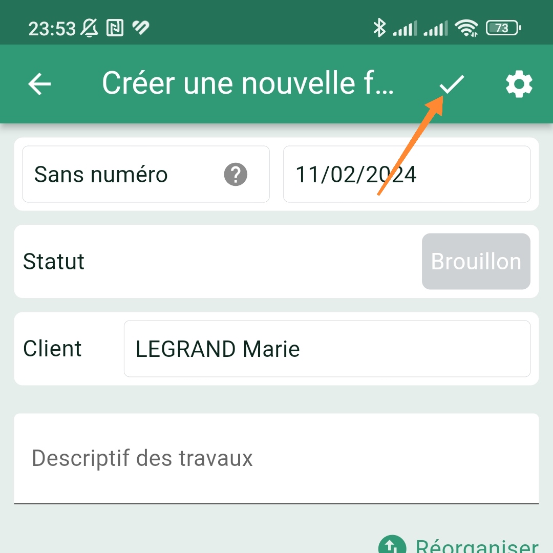 Ajouter un nouveau client